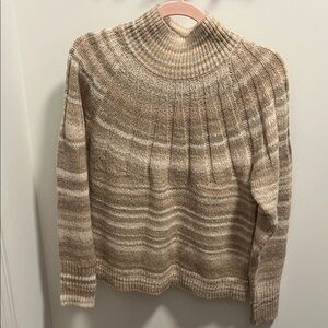 Knox Rose Striped Tan/Oatmeal Sweater